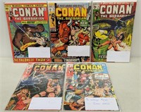 5 Vintage Marvel Conan Comics