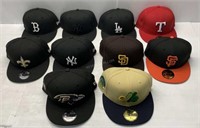 Lot of 10 Assorted Sports Hats - NEW $400
