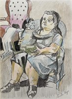 Drawing on paper ,Paula Rego