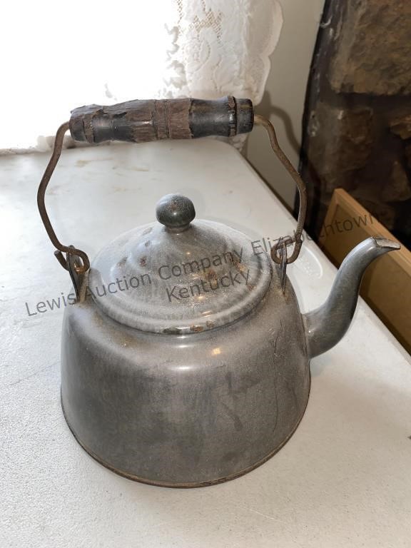 Grey Granite Ware Enamel Ware tea kettle