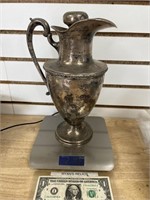 Antique sterling silver water pitcher Mexico