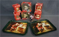 1970's-80's Christmas Trays and Ornaments