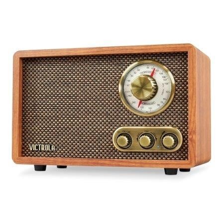 Victrola Retro Wood Bluetooth Radio $57