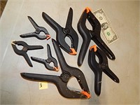 7ct Various Sized Hand Clamps
