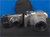 2 Canon PowerShot Digital Cameras