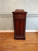 Antique Wood Pedestal Cabinet