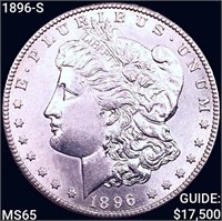1896-S Morgan Silver Dollar GEM BU