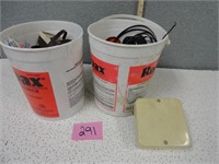 (2) Buckets of Electrical Hardware and Other