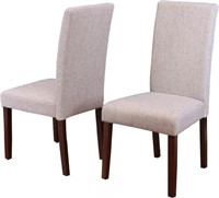 Moseley Upholstered Parsons Chair - Beige Linen