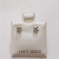 $1350 14K  Diamond (0.35Ct,Si1-2,I-J) Earrings