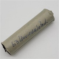 1963 BU ROLL OF NICKELS