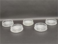 Indiana Clear Glass Diamond Point Bowls