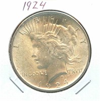 1924 Peace Silver Dollar