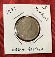 1971 Great Britain 5 New Pence