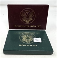 1994 Unc. Bank Set; 1996 Proof Bank Set