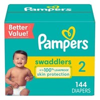 144-Pk Pampers Swaddlers Diapers Size 2