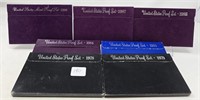 1978, ’79, ’83, ’84, ’85, ’87, ’88 Proof Sets