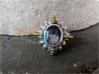 925 AMETHYST RING