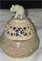 India Made Elephant Piece with Lid