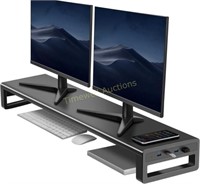 Dual Monitor Stand Riser with 4 USB 3.0 Hub