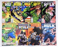 (9) MARVEL THE INCREDIBLE HULK COMICS