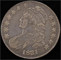 1831 BUST HALF DOLLAR XF/AU