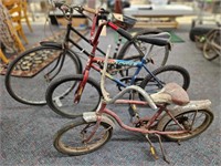 Lot of 3 Bicycles - Hercules, Schwinn + Rand