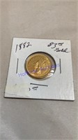 1882 $3.00 gold piece, No credit cards accepted