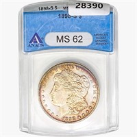 1898-S Morgan Silver Dollar ANACS MS62