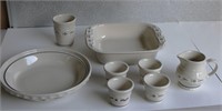 Longaberger Pottery Dishes Lot