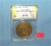 Hawaii Queen Liliuokalani bronze commemorative