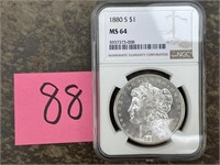 1880-S Morgan Dollar NGC MS64