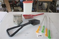 Camping Tools, Shovels, containers