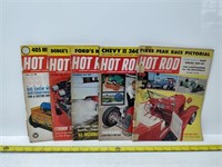 Hot Rod magazines 1960-62    - 5 copies