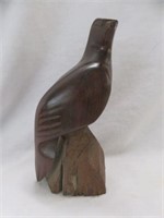 CARVED WOOD FALCON 9.5"T