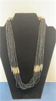 Vintage necklace - 24 strands / beaded necklace -