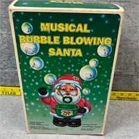 Musical Bubble Blowing Santa