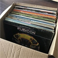 Box Lot 50 Record Lps as found