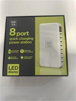 GEN TEK 8 PORT QUICK CHARGING POWER STATION