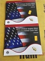 2014, 2013 US Mint sets
