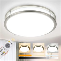 DLLT 48W Dimmable Flush Mount LED Ceiling Light Fi