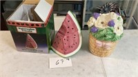 2 Cookie Jars Watermelon Treats And Sunshine