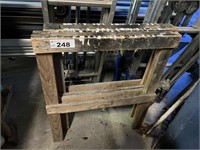 2 Timber Foldaway Work Trestles