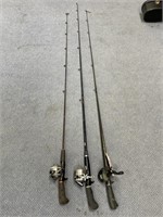 3 Fishing Rods/Reels