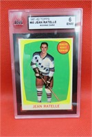 1961-62 Topps Jean Ratelle Graded Rookie Card #60