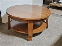 Wood Coffee Table  with Bottom Shelf  36" Wide