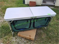 Aluminum Camping Table w/ Storage Underneath