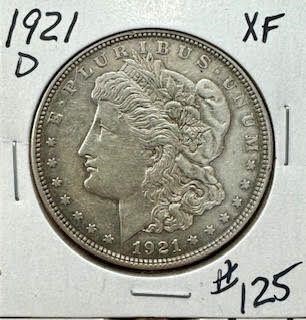 1921-D Morgan Dollar - XF
