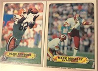 2- 1983 Topps Football Stickers-Newsome /Moseley