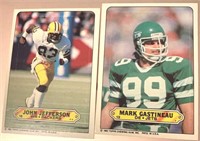 2- 1983 Topps Football Stickers - Gastineau and